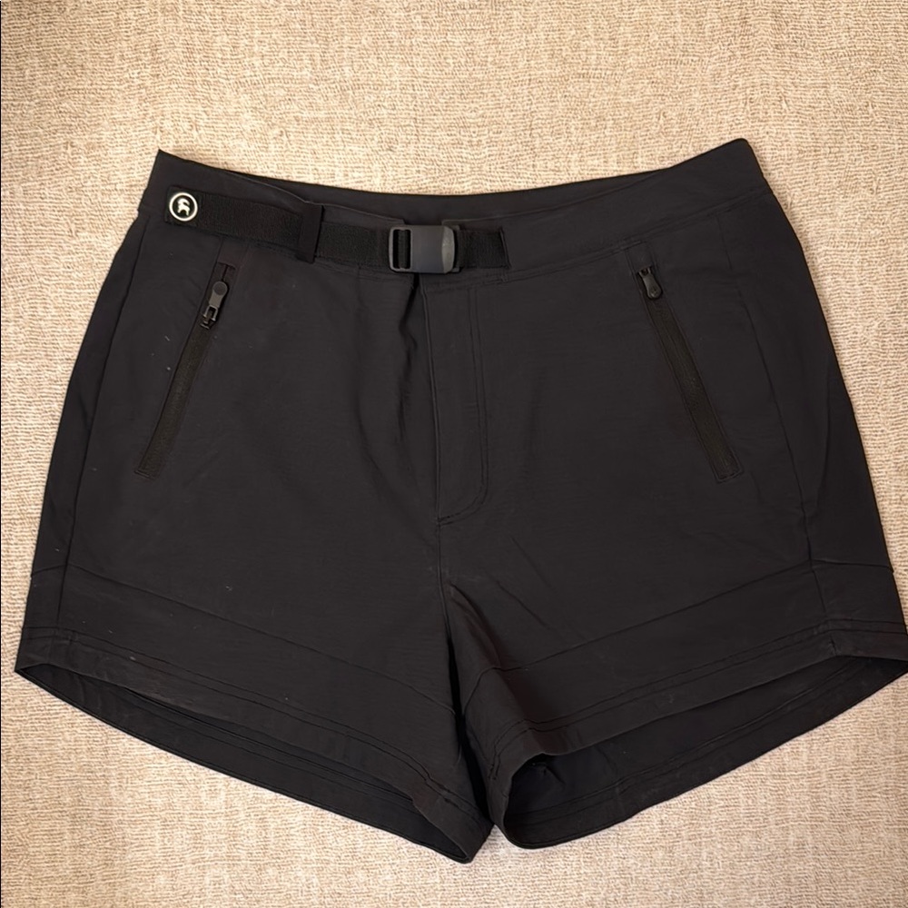 Black Backcountry Shorts with Lightweight Stretchy Fabric